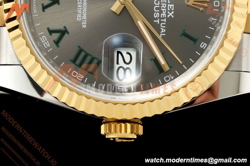 Rolex - Datejust 126233 36mm Jub Flt 904L YG/SS Grey/Rmn Wimbledon Dial ARF SH3235