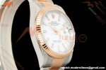 Rolex - Datejust 126231 36mm Oys Flt 904L RG/SS Wht/Stk ARF SH3235