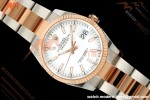 Rolex - Datejust 126231 36mm Oys Flt 904L RG/SS Wht/Stk ARF SH3235