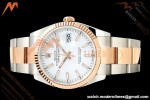 Rolex - Datejust 126231 36mm Oys Flt 904L RG/SS Wht/Stk ARF SH3235