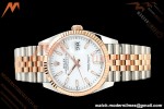 Rolex - Datejust 126231 36mm Jub Flt 904L RG/SS Wht/Stk ARF SH3235 | 롤렉스 - 데이트저스트 126231 36mm 주얼리 플랫 904L RG/SS 화이트/스틸 ARF SH3235