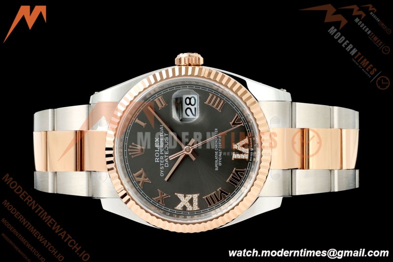 Rolex - Datejust 126231 36mm Oys Flt 904L RG/SS Grey/Rmn ARF SH3235