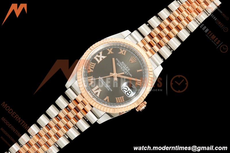 Rolex - Datejust 126231 36mm Jub Flt 904L RG/SS Grey/Rmn ARF SH3235