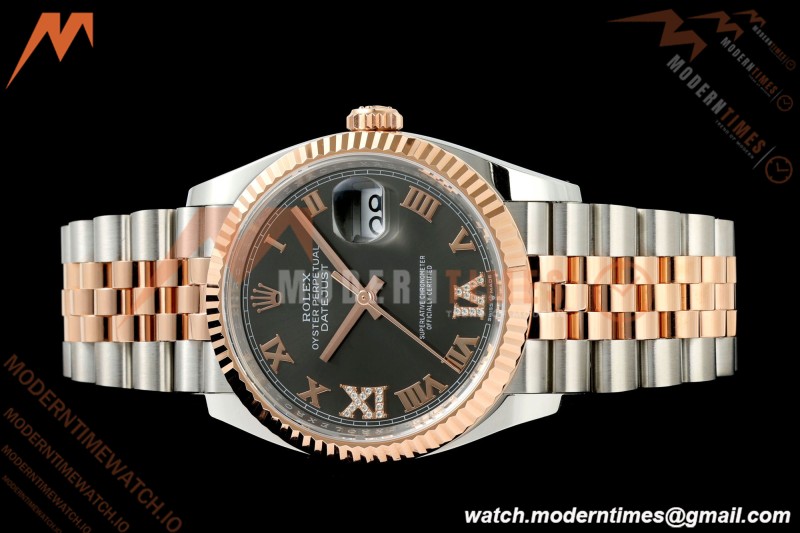 Rolex - Datejust 126231 36mm Jub Flt 904L RG/SS Grey/Rmn ARF SH3235