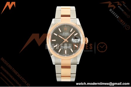 Rolex - Datejust 126231 36mm Oys Flt 904L RG/SS Grey/Stk ARF SH3235 | 롤렉스 - 데이트저스트 126231 36mm 오이스 플렛 904L RG/SS 그레이/스틸 ARF SH3235