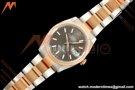Rolex - Datejust 126231 36mm Oys Flt 904L RG/SS Grey/Stk ARF SH3235