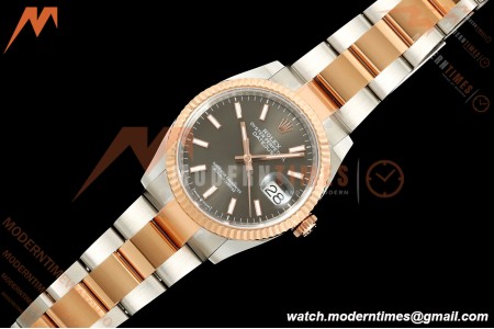 Rolex - Datejust 126231 36mm Oys Flt 904L RG/SS Grey/Stk ARF SH3235 | 롤렉스 - 데이트저스트 126231 36mm 오이스 플렛 904L RG/SS 그레이/스틸 ARF SH3235