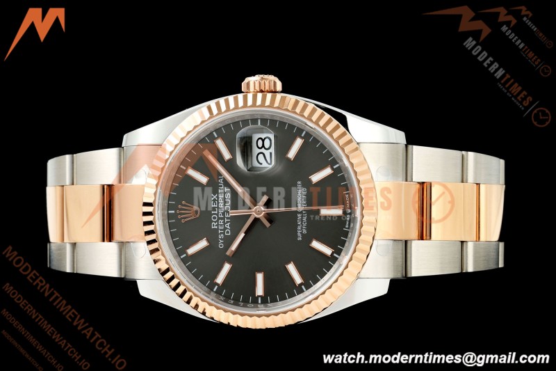 Rolex - Datejust 126231 36mm Oys Flt 904L RG/SS Grey/Stk ARF SH3235 | 롤렉스 - 데이트저스트 126231 36mm 오이스 플렛 904L RG/SS 그레이/스틸 ARF SH3235