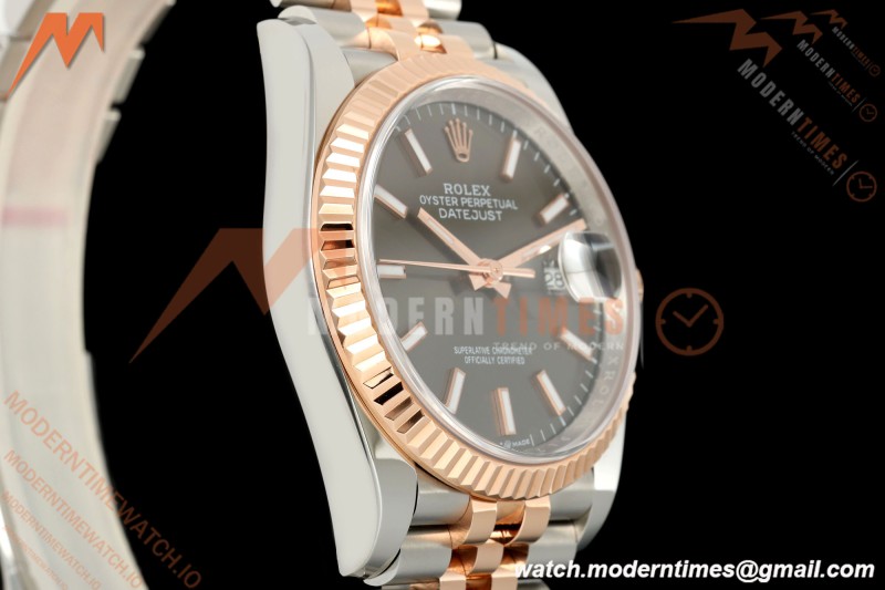 Rolex - Datejust 126231 36mm Jub Flt 904L RG/SS Grey/Stk ARF SH3235 | 롤렉스 - 데이트저스트 126231 36mm 주브 FLT 904L RG/SS 그레이/Stk ARF SH3235
