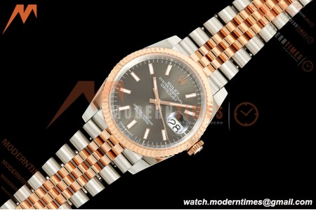 Rolex - Datejust 126231 36mm Jub Flt 904L RG/SS Grey/Stk ARF SH3235 | 롤렉스 - 데이트저스트 126231 36mm 주브 FLT 904L RG/SS 그레이/Stk ARF SH3235