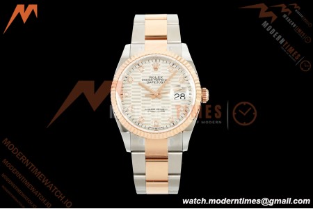 Rolex - Datejust 126231 36mm Oys Flt 904L RG/SS F-Silv/Dia ARF SH3235 | 롤렉스 - 데이트져스트 126231 36mm Oys Flt 904L RG/SS F-실브/Dia ARF SH3235