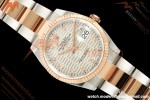 Rolex - Datejust 126231 36mm Oys Flt 904L RG/SS F-Silv/Dia ARF SH3235