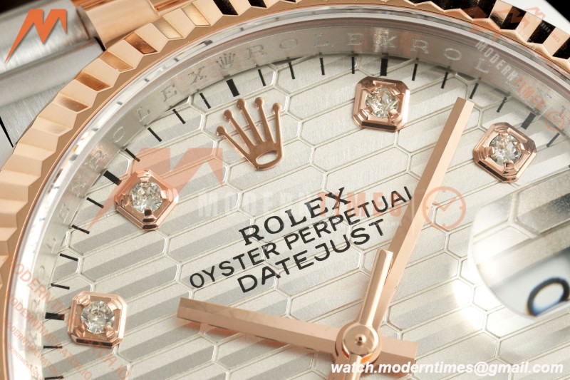 Rolex - Datejust 126231 36mm Jub Flt 904L RG/SS F-Silv/Dia ARF SH3235 | 롤렉스 - 데이트저스트 126231 36mm Jub Flt 904L RG/SS F-실브/Dia ARF SH3235