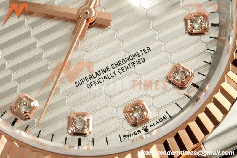 Rolex - Datejust 126231 36mm Jub Flt 904L RG/SS F-Silv/Dia ARF SH3235 | 롤렉스 - 데이트저스트 126231 36mm Jub Flt 904L RG/SS F-실브/Dia ARF SH3235