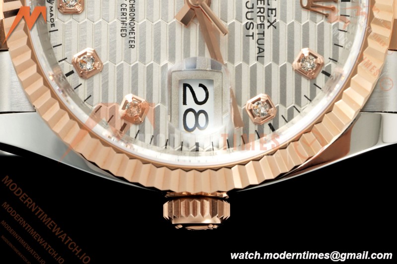 Rolex - Datejust 126231 36mm Jub Flt 904L RG/SS F-Silv/Dia ARF SH3235 | 롤렉스 - 데이트저스트 126231 36mm Jub Flt 904L RG/SS F-실브/Dia ARF SH3235