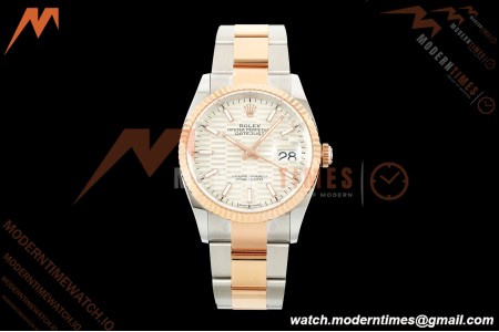Rolex - Datejust 126231 36mm Oys Flt 904L RG/SS F-Silv/Stk ARF SH3235 | 롤렉스 - 데이트저스트 126231 36mm Oys Flt 904L RG/SS F-Silv/Stk ARF SH3235