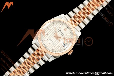 Rolex - Datejust 126231 36mm Jub Flt 904L RG/SS F-Silv/Stk ARF SH3235 | 롤렉스 - 데이트저스트 126231 36mm Jub Flt 904L RG/SS F-Silv/Stk ARF SH3235