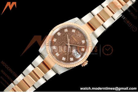 Rolex - Datejust 126231 36mm Oys Flt 904L RG/SS B-Motif/Dia ARF SH3235 | 롤렉스 - 데이트저스트 126231 36mm 오이즈 플라이백 904L RG/SS B-모티프/직경 ARF SH3235