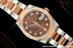 Rolex - Datejust 126231 36mm Oys Flt 904L RG/SS B-Motif/Dia ARF SH3235