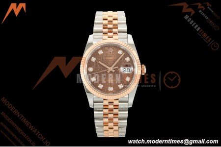 Rolex - Datejust 126231 36mm Jub Flt 904L RG/SS B-Motif/Dia ARF SH3235 | 롤렉스 - 데이트저스트 126231 36mm 주브 FLT 904L RG/SS B-모티프/Dia ARF SH3235