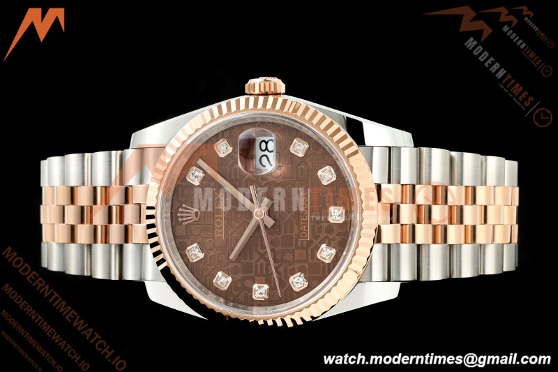 Rolex - Datejust 126231 36mm Jub Flt 904L RG/SS B-Motif/Dia ARF SH3235 | 롤렉스 - 데이트저스트 126231 36mm 주브 FLT 904L RG/SS B-모티프/Dia ARF SH3235