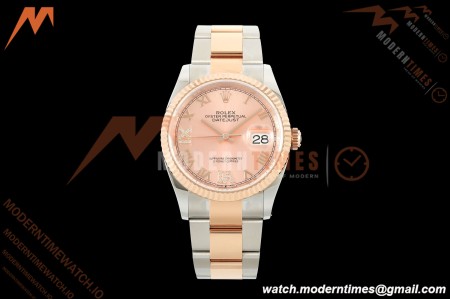 Rolex - Datejust 126231 36mm Oys Flt 904L RG/SS Pink/Rmn ARF SH3235 | 롤렉스 - 데이트저스트 126231 36mm 오이스 FLT 904L RG/SS 핑크/Rmn ARF SH3235