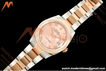 Rolex - Datejust 126231 36mm Oys Flt 904L RG/SS Pink/Rmn ARF SH3235 | 롤렉스 - 데이트저스트 126231 36mm 오이스 FLT 904L RG/SS 핑크/Rmn ARF SH3235