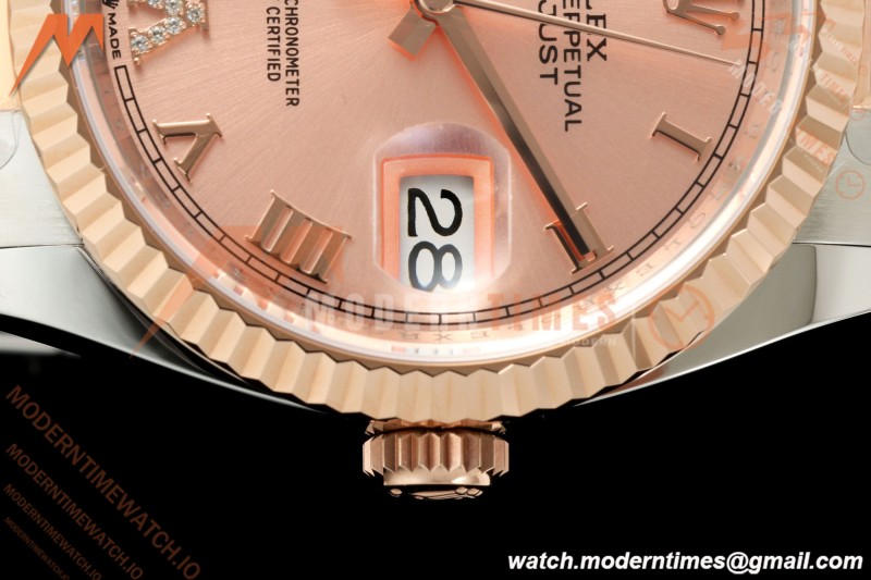 Rolex - Datejust 126231 36mm Oys Flt 904L RG/SS Pink/Rmn ARF SH3235
