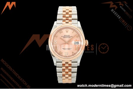 Rolex - Datejust 126231 36mm Jub Flt 904L RG/SS Pink/Rmn ARF SH3235 | 롤렉스 - 데이트저스트 126231 36mm 주브 FLT 904L RG/SS 핑크/Rmn ARF SH3235