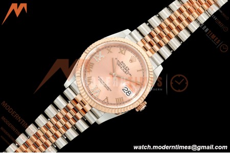 Rolex - Datejust 126231 36mm Jub Flt 904L RG/SS Pink/Rmn ARF SH3235 | 롤렉스 - 데이트저스트 126231 36mm 주브 FLT 904L RG/SS 핑크/Rmn ARF SH3235