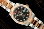 Rolex - Datejust 126231 36mm Oys Flt 904L RG/SS Blk/Dia ARF SH3235
