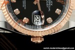 Rolex - Datejust 126231 36mm Oys Flt 904L RG/SS Blk/Dia ARF SH3235