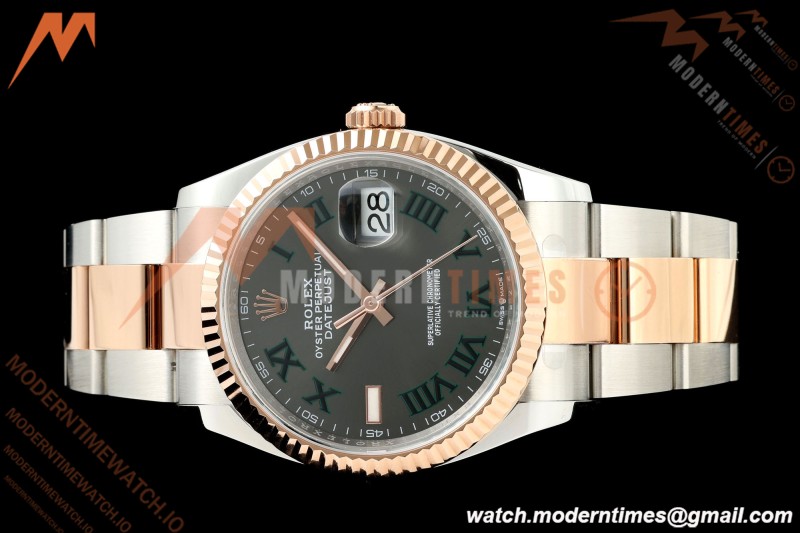 Rolex - Datejust 126231 36mm Oys Flt 904L RG/SS Grey Wimbledon/Roman ARF SH3235 | 롤렉스 - 데이트저스트 126231 36mm 오이스 FLT 904L RG/SS 그레이 윔블던/로만 ARF SH3235