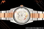 Rolex - Datejust 126231 36mm Oys Flt 904L RG/SS Silver Palm Motif Dial ARF SH3235