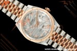 Rolex - Datejust 126231 36mm Jub Flt 904L RG/SS Silver Palm Motif Dial ARF SH3235