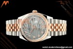 Rolex - Datejust 126231 36mm Jub Flt 904L RG/SS Silver Palm Motif Dial ARF SH3235
