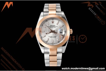 Rolex - Datejust 126301 41mm Oys Smt RG/SS S-Wave/Stk GDF MY8215