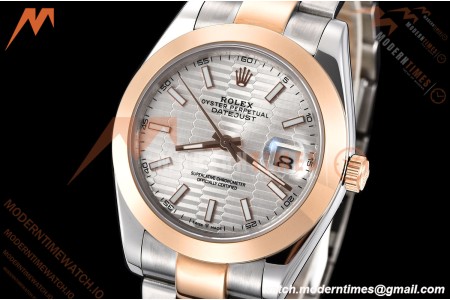 Rolex - Datejust 126301 41mm Oys Smt RG/SS S-Wave/Stk GDF MY8215