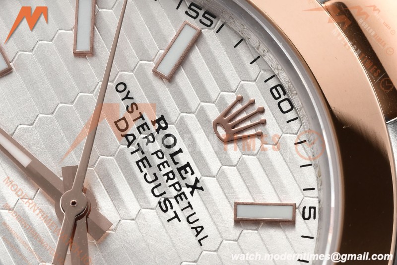 Rolex - Datejust 126301 41mm Oys Smt RG/SS S-Wave/Stk GDF MY8215 | 롤렉스 - 데이트저스트 126301 41mm 오이즈 스몰 세컨즈 RG/SS S-웨이브/스틸 GDF MY8215