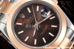 Rolex - Datejust 126301 41mm Oys Smt RG/SS Choco/Stk GDF MY8215