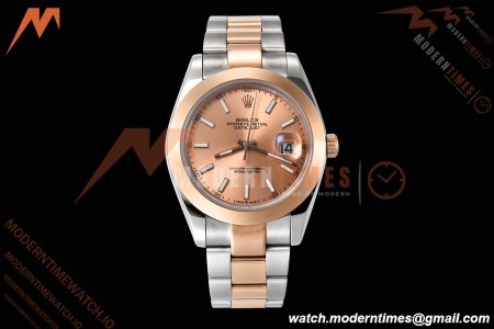 Rolex - Datejust 126301 41mm Oys Smt RG/SS Champ/Stk GDF MY8215