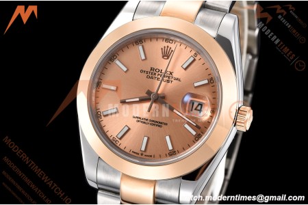 Rolex - Datejust 126301 41mm Oys Smt RG/SS Champ/Stk GDF MY8215