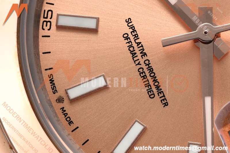 Rolex - Datejust 126301 41mm Oys Smt RG/SS Champ/Stk GDF MY8215