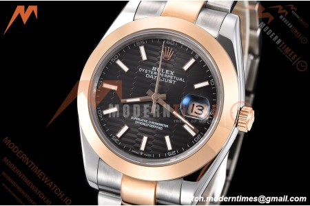 Rolex - Datejust 126301 41mm Oys Smt RG/SS G-Wave/Stk GDF MY8215
