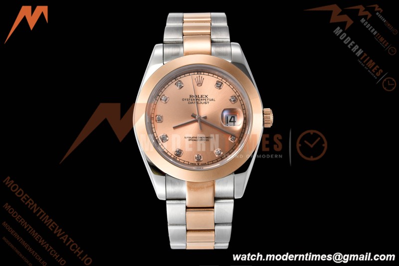 Rolex - Datejust 126301 41mm Oys Smt RG/SS Champ/Dia GDF MY8215