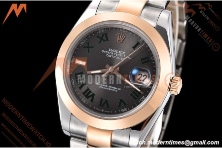 Rolex - Datejust 126301 41mm Oys Smt RG/SS Grey/Rmn GDF MY8215