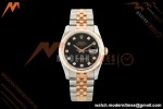 Rolex - Datejust 116231 36mm Jub Flt 316L RG/SS Blk/Dia GMF A2824