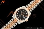 Rolex - Datejust 116231 36mm Jub Flt 316L RG/SS Blk/Dia GMF A2824