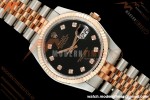 Rolex - Datejust 116231 36mm Jub Flt 316L RG/SS Blk/Dia GMF A2824