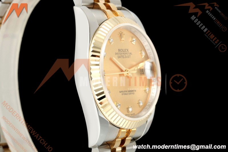 Rolex - Datejust 116233 36mm Jub Flt 316L YG/SS Gold/Dia GMF A2824